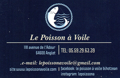 Le poisson à Voile